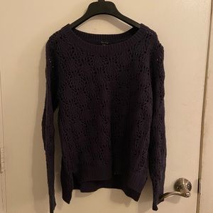 Navy Cut-out Sweater